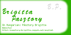brigitta pasztory business card